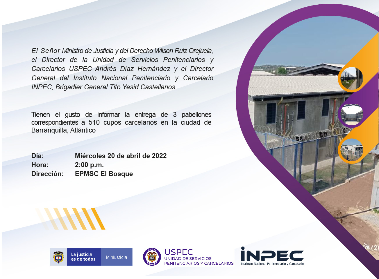 Entrega de 510 cupos modulares en Barranquilla - abril 20 de 2022