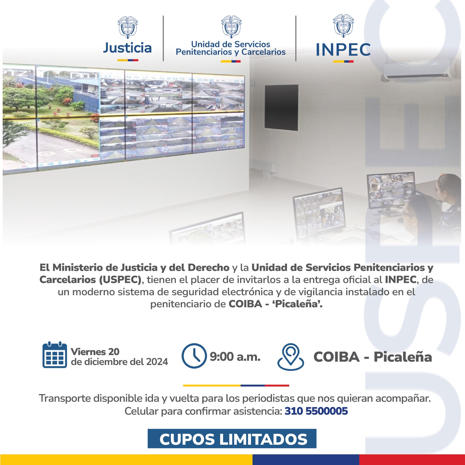 Entrega oficial Sistema de Seguridad Electrónica