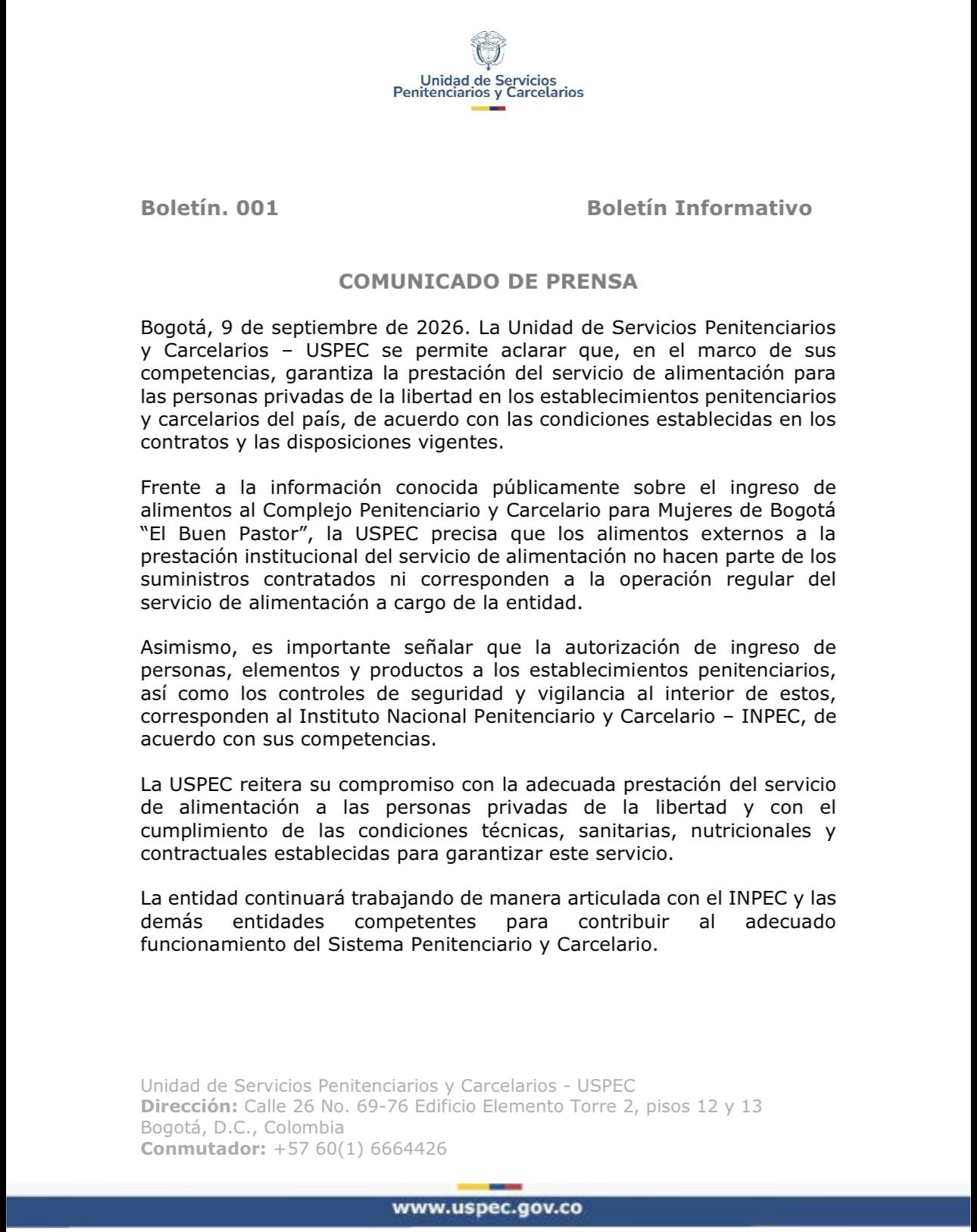 Boletín 001