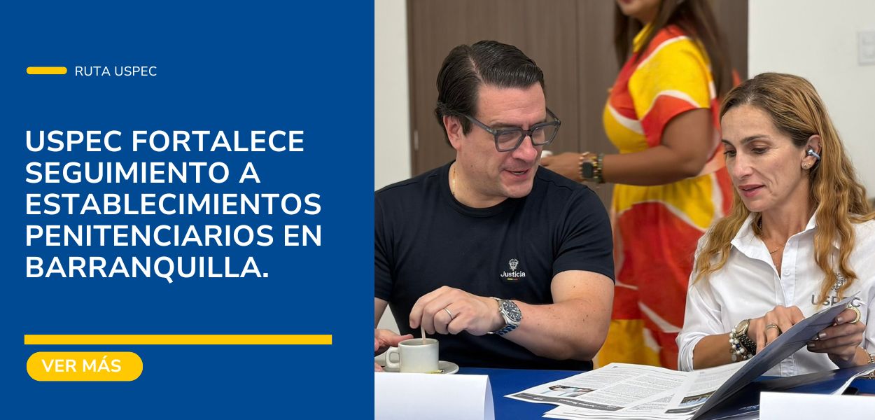 Imagen: Directora USPEC, Isadora Fern&aacute;ndez Posada y Ministro de Justicia y del Derecho, Iv&aacute;n Cancino