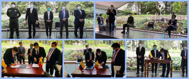 Firma del convenio para la construcción de la nueva sede de la Cárcel Distrital