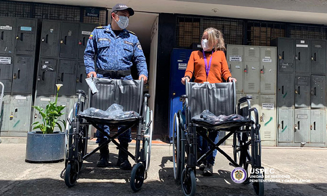 162 sillas de ruedas para las personas privadas de la libertad a nivel nacional