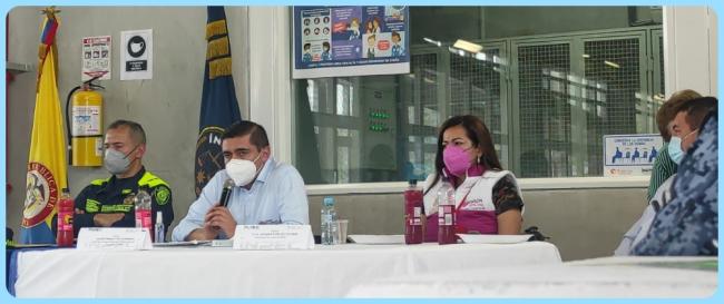Fotografía: encuentro interinstitucional en Girón