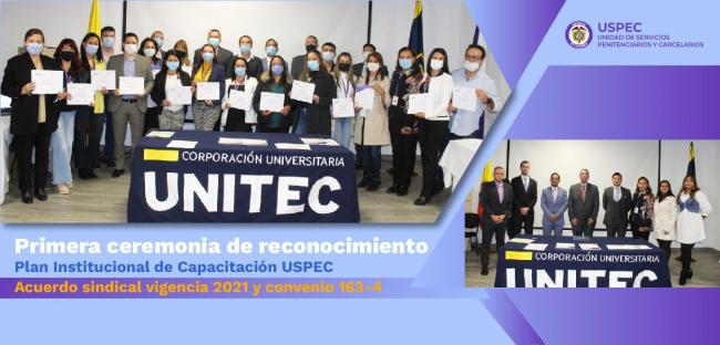 Fotografía: entrega certificados UNITEC-USPEC