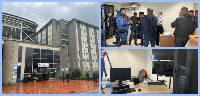 Fotografías: instalación de cámaras de seguridad en la Picota