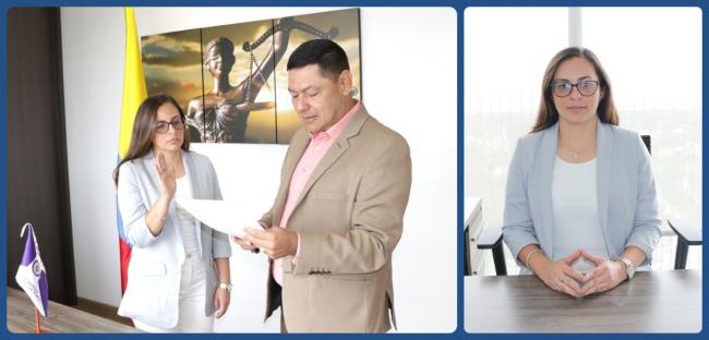 Fotografía: Director uspec y subdirectora subaer en acto de posesión