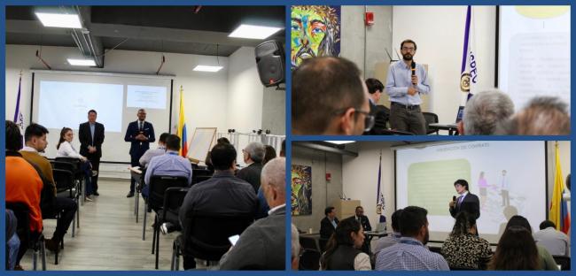 Fotografía: Funcionarios y contratistas en capacitación auditorio USPEC