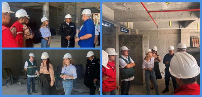 Collage: recorrido de verificación infraetructura en Bellavista Antioquia