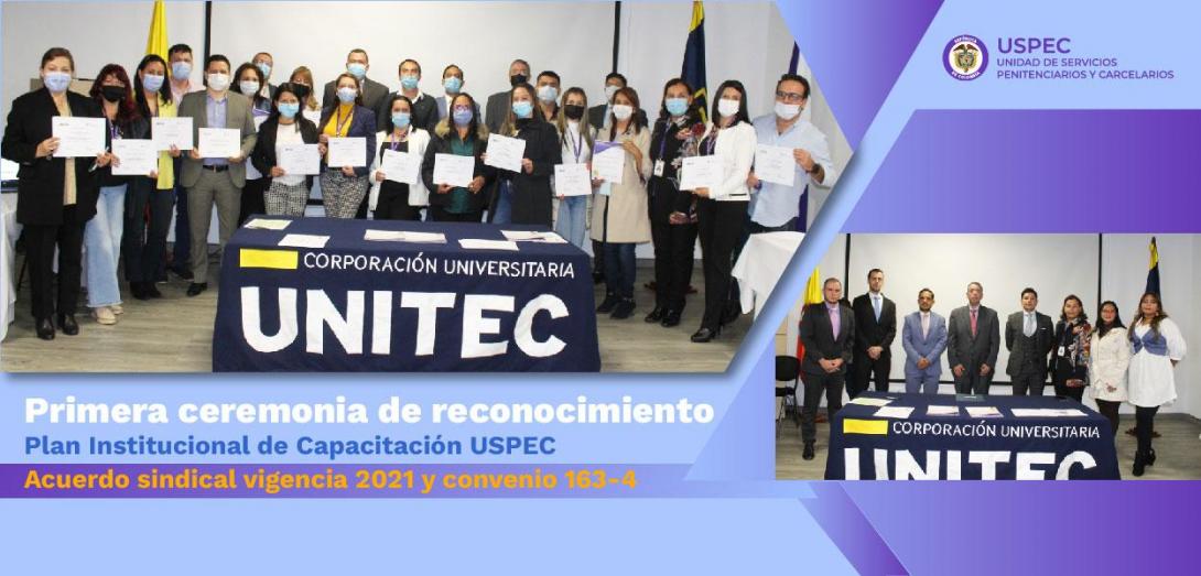 Fotografía: entrega certificados UNITEC-USPEC