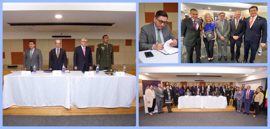 Fotografía: firma del acuerdo de cooperación internacional (PIL)