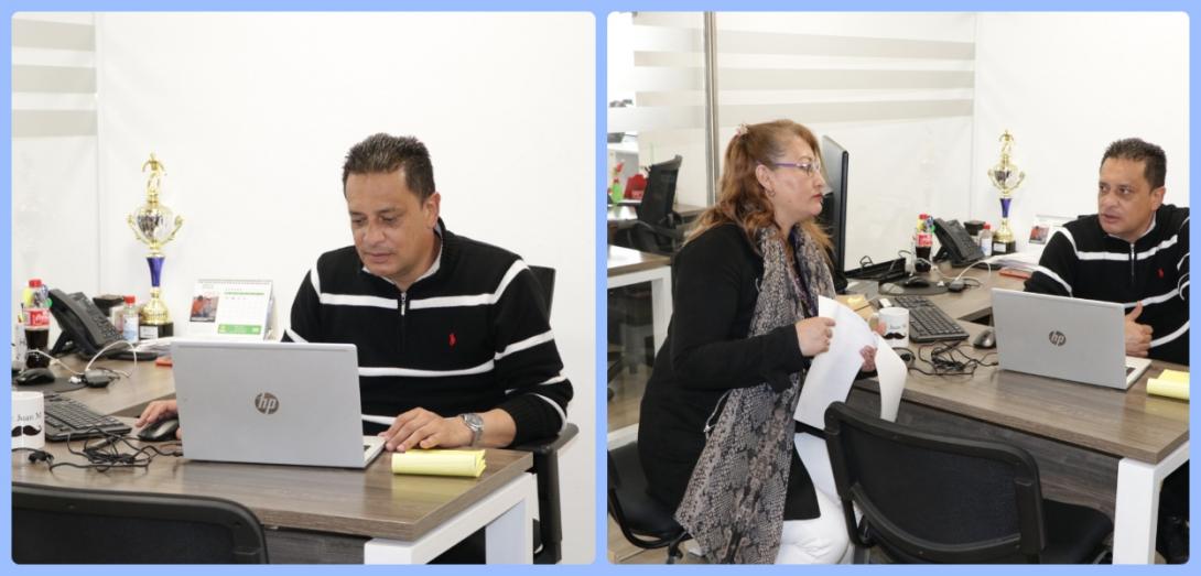 Fotografía: Coordinador Subdirección de atención a establecimientos para tratar asuntos de necesidades de los establecimientos carcelarios del país.