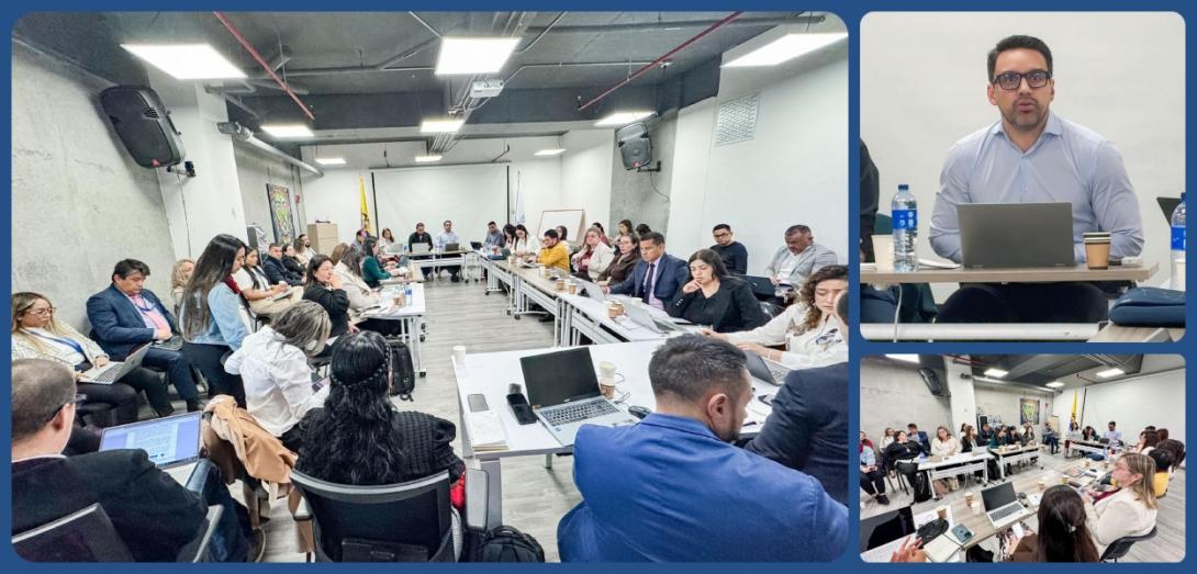 Collage: Reunión USPEC y operadores del servicio de salud en la USPEC