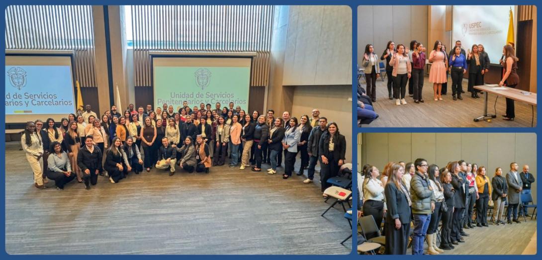 Collage: posesiones funcionarios nuevos USPEC