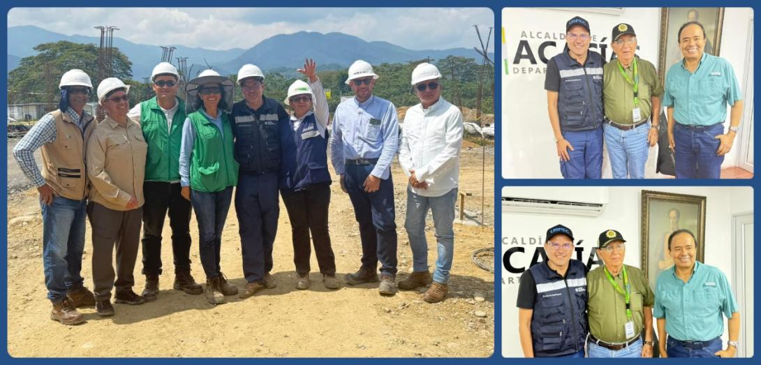 Fotografía: Ingeniero de Infraestructura USPEC, alcalde del Meta y delegados