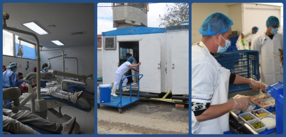 Collage: Verificación de servicios a la PPL en Bogotá