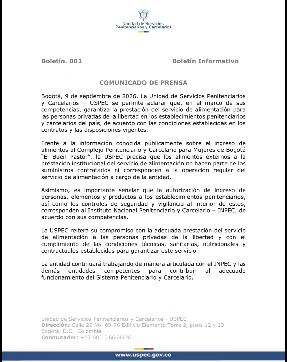 Boletín 001